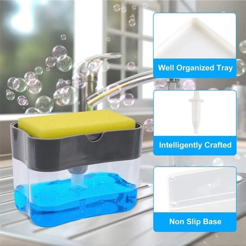 2-in-1 Soap Pump and Sponge Caddy