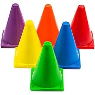 FOOTBALL CONES 18CM PACK OF 6(GK