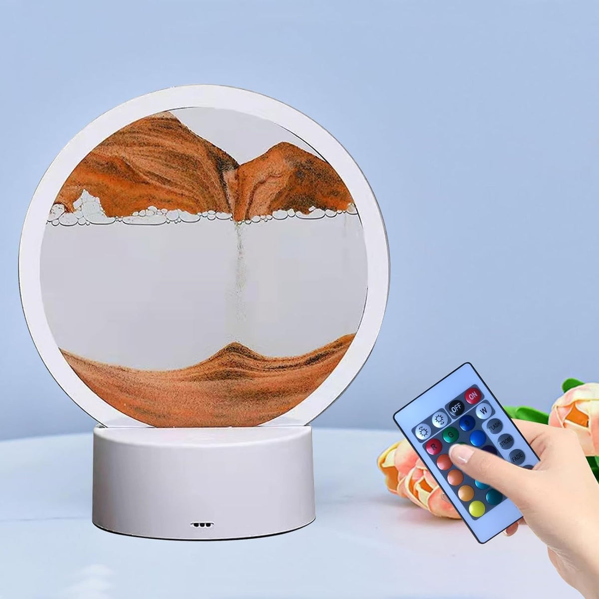 MOVING SAND ART LAMP,3D Moving Sand Art