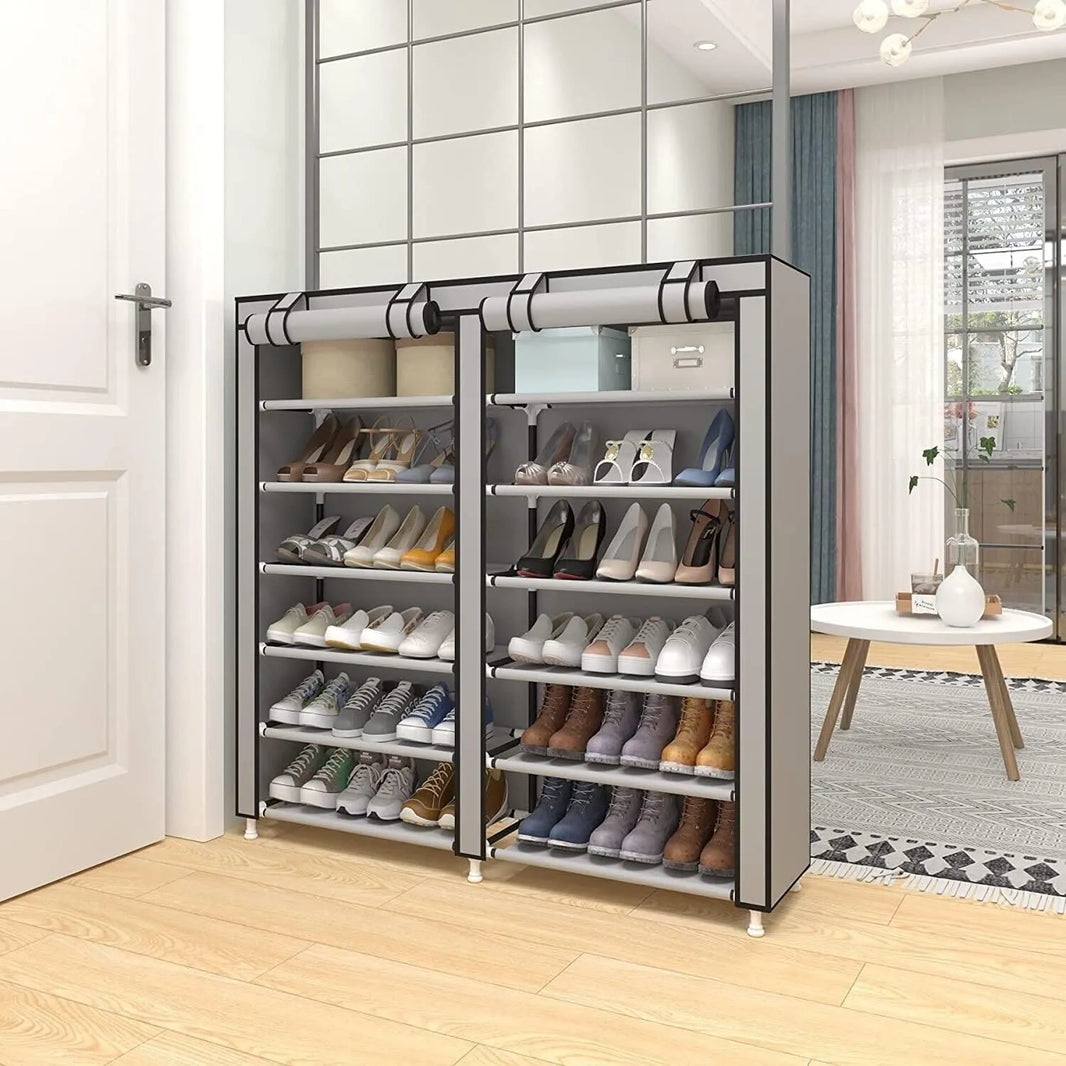 12 Layers Fabric Shoes Rack