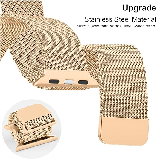 Gold Steel Magnetic Strap