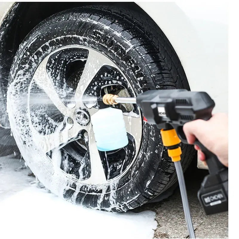 [Cordless Pressure Washer, Portable Electric Cordless Battery Powered High Pressure Cleaning Gun for Auto Home Garden Car Wash Fence Swimming Pool Siding Terrace Flooring] CAR WASHING KIT