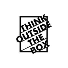 Creative Mindset Think Outside the Box Inspirational Wall Art