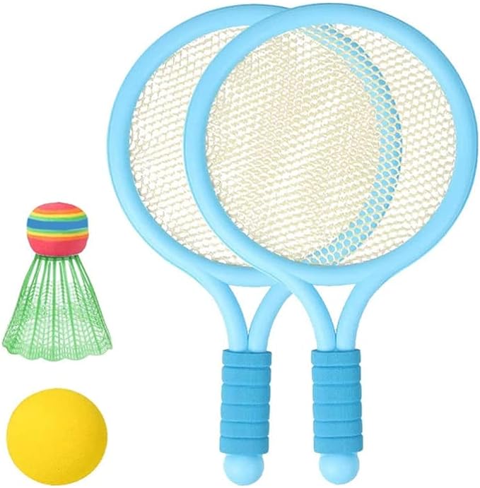 Tennis Racket Set for Kids, 2 Tennis Rackets with1 Badminton ball and 1 Soft Tennis Ball