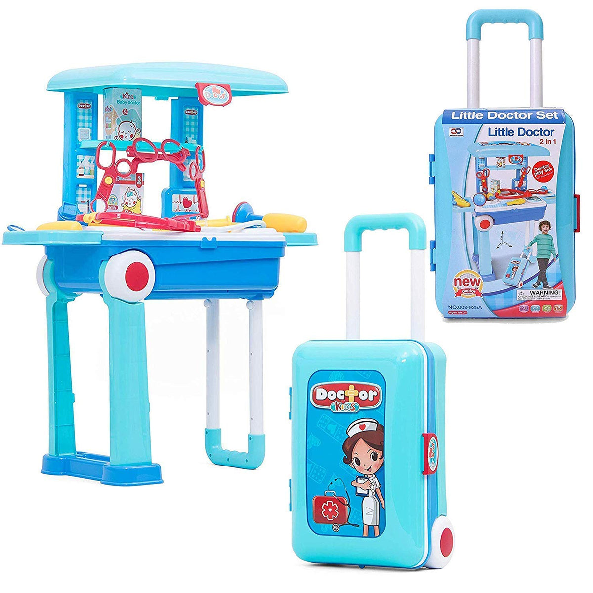 LITTLE DOCTOR TROLLEY SET Doctor Play Set