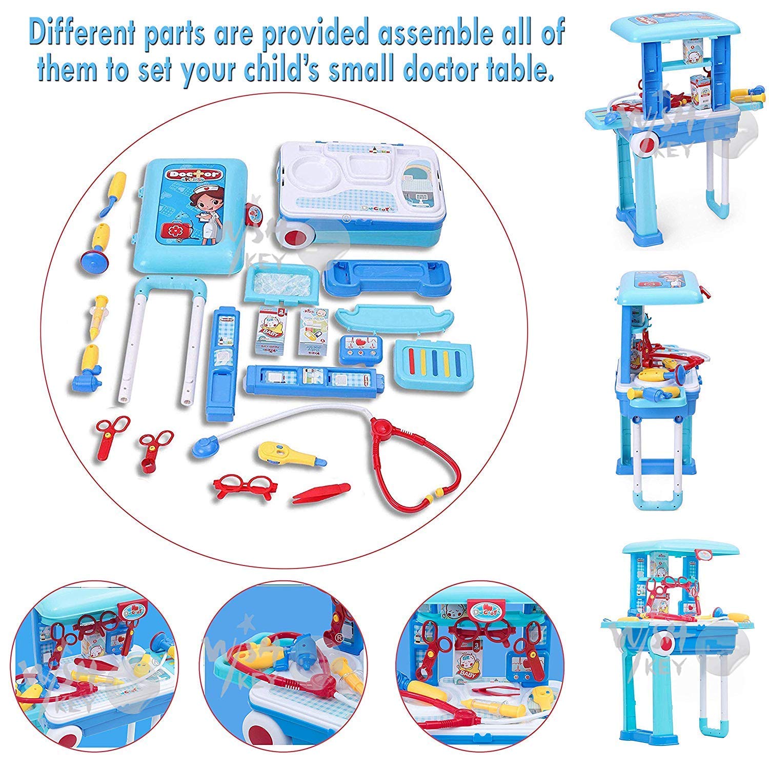 LITTLE DOCTOR TROLLEY SET Doctor Play Set