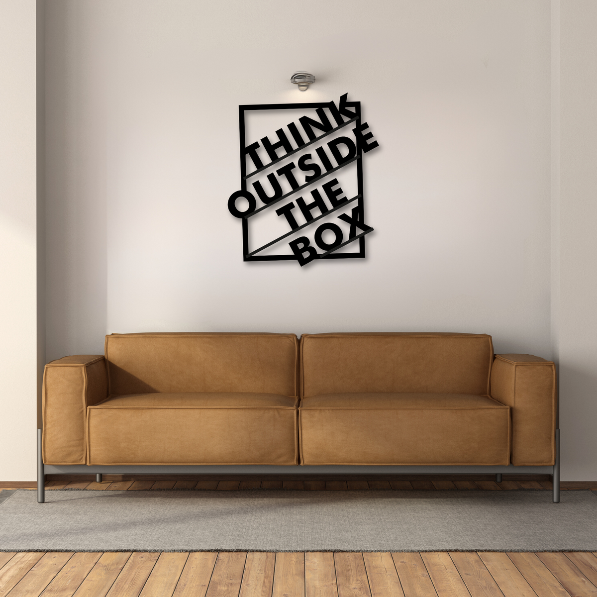 Creative Mindset Think Outside the Box Inspirational Wall Art