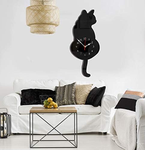 Wall Clock Acrylic Modern Cute Cat