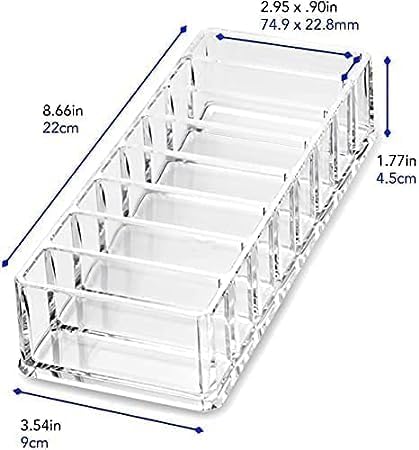 Makeup Organizer, 8 Compartments Acrylic Cosmetic Storage